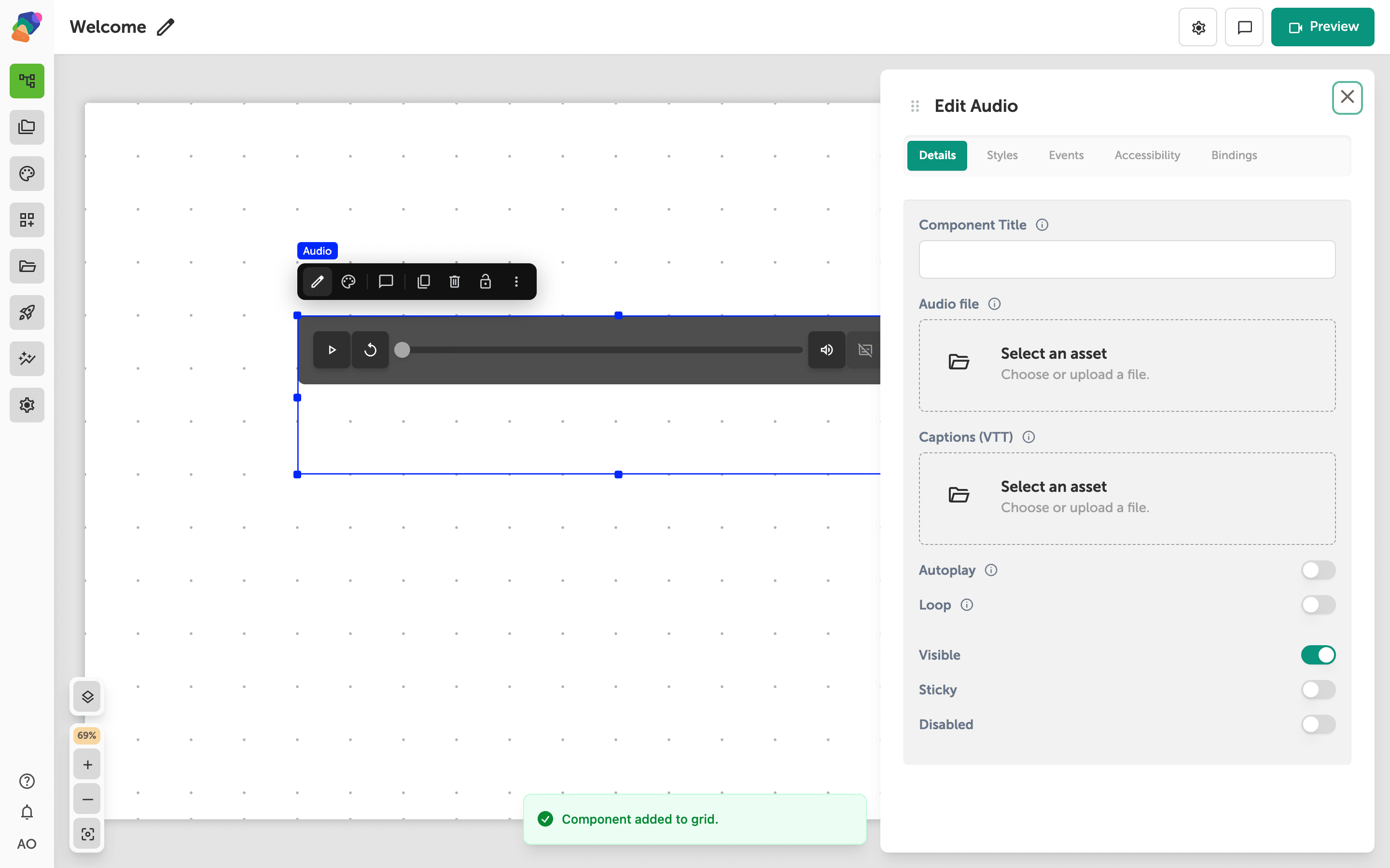 Adding Audio