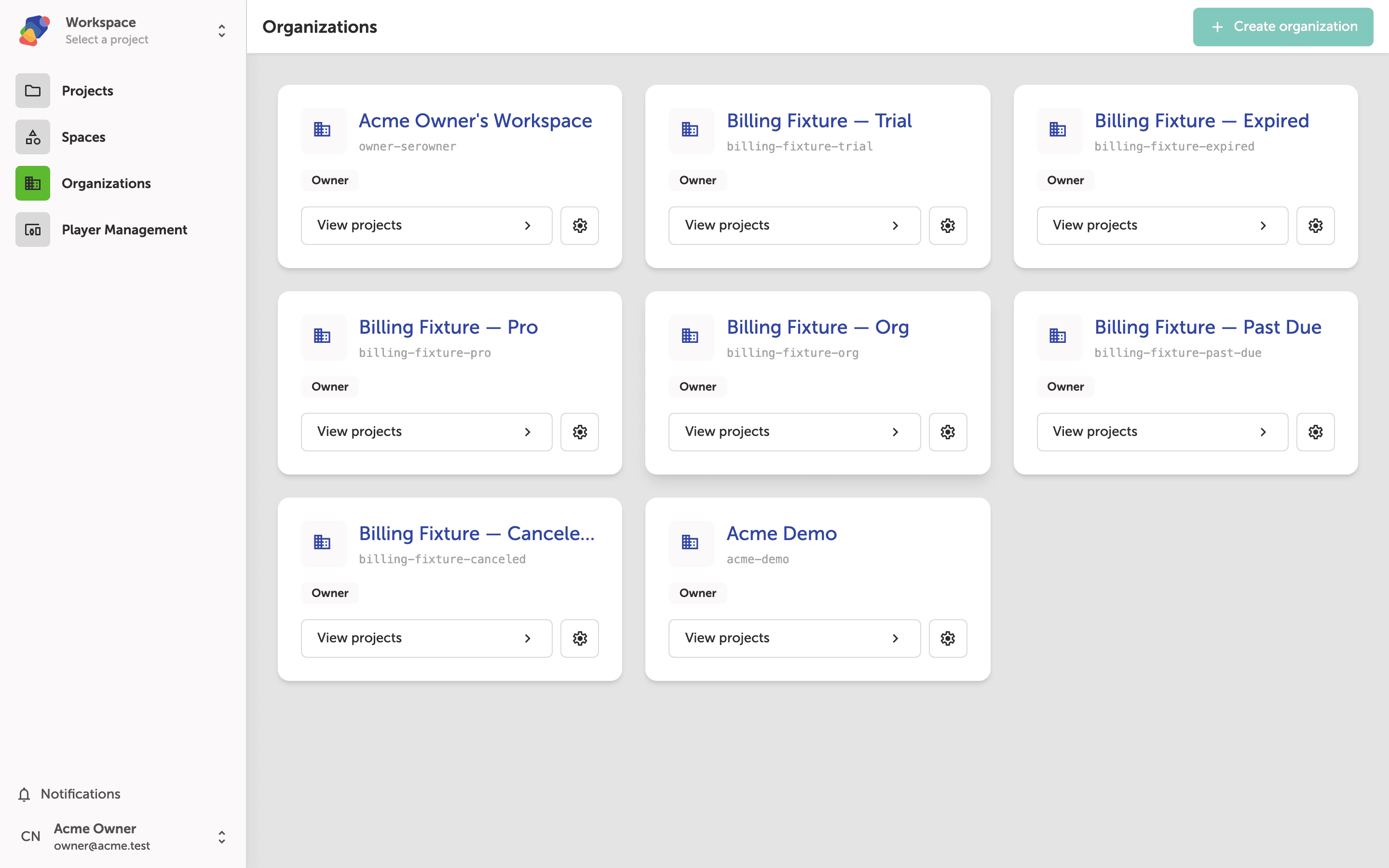 Configuring Organization Settings