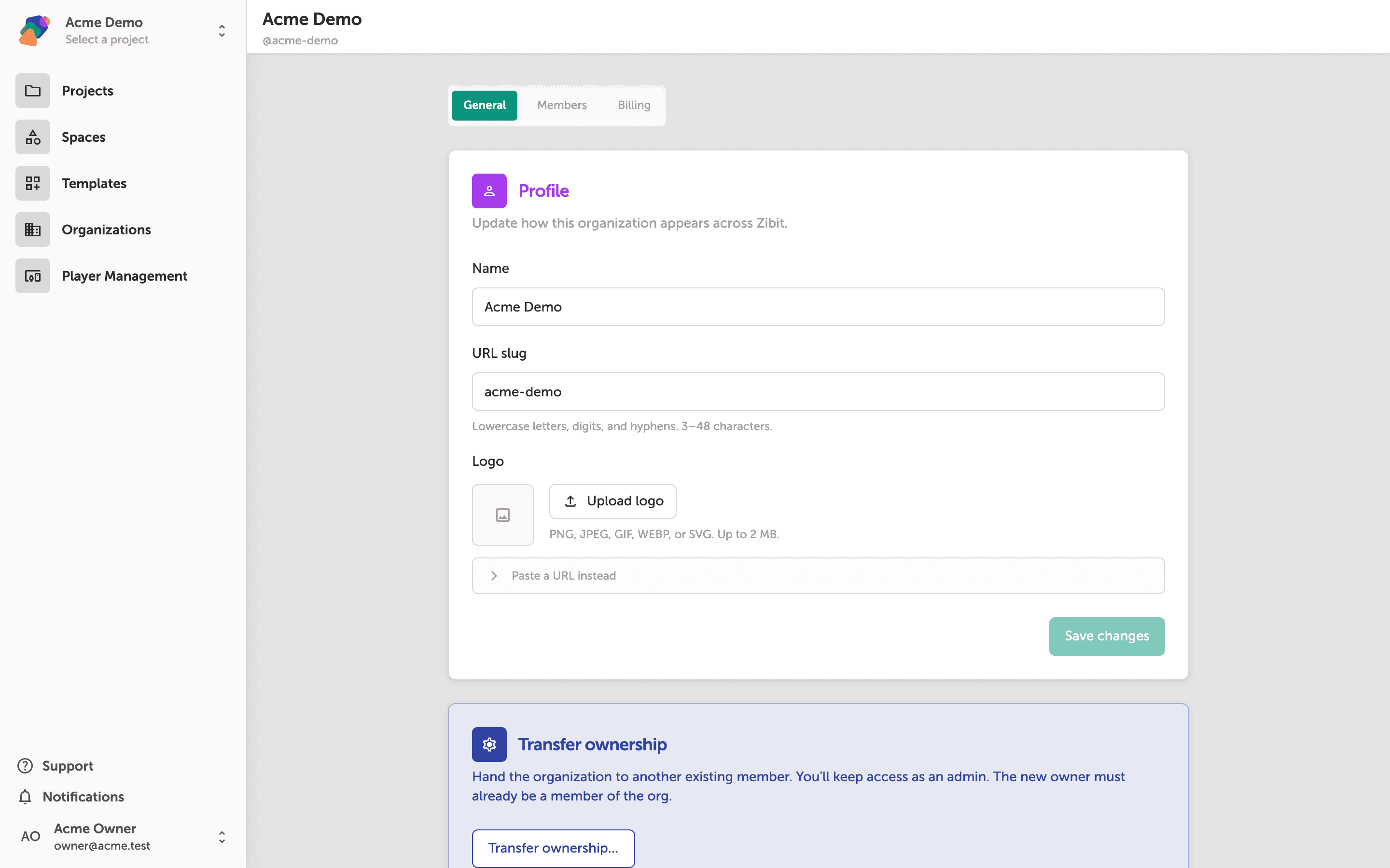 Configuring Organization Settings