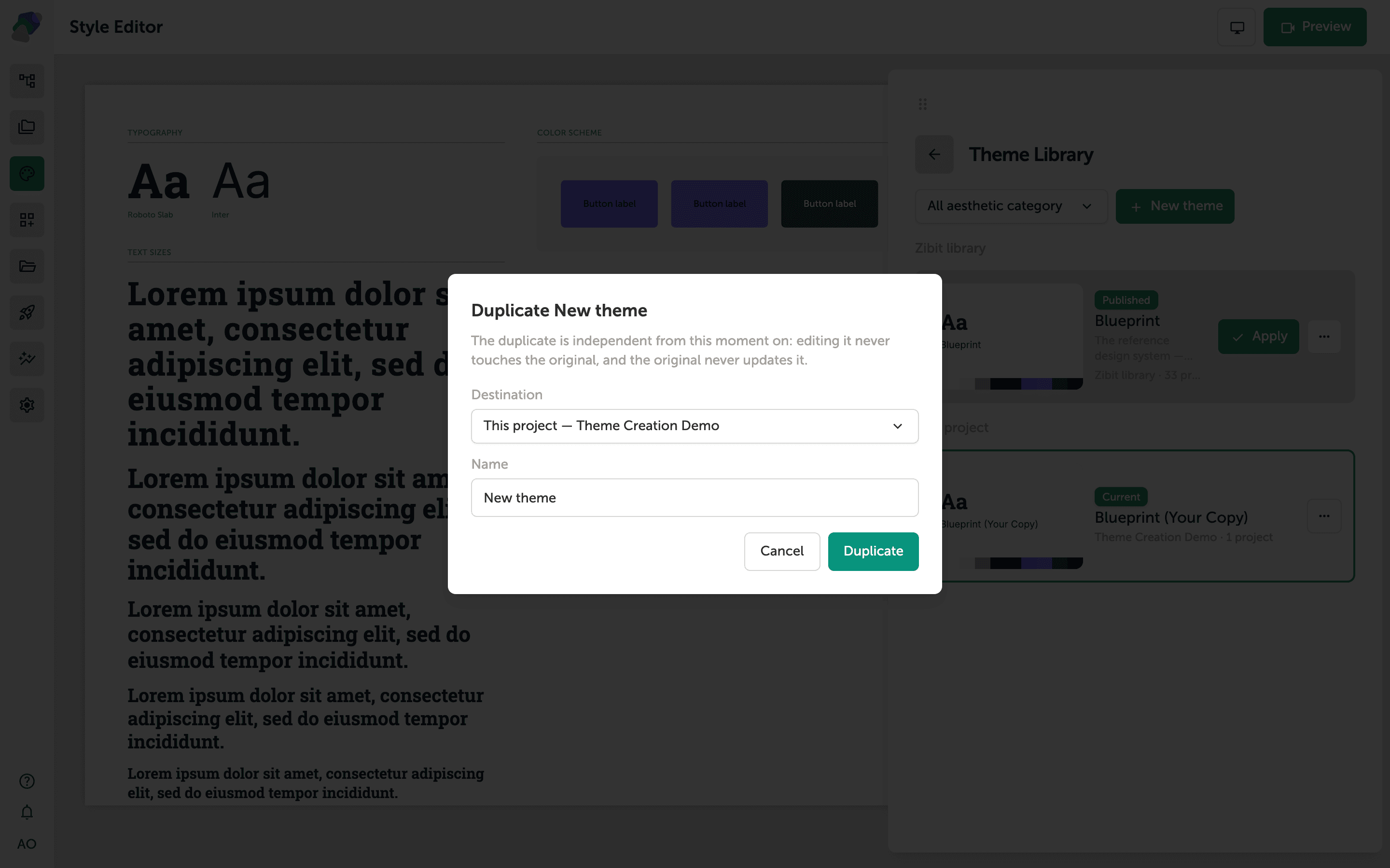 Creating a Theme