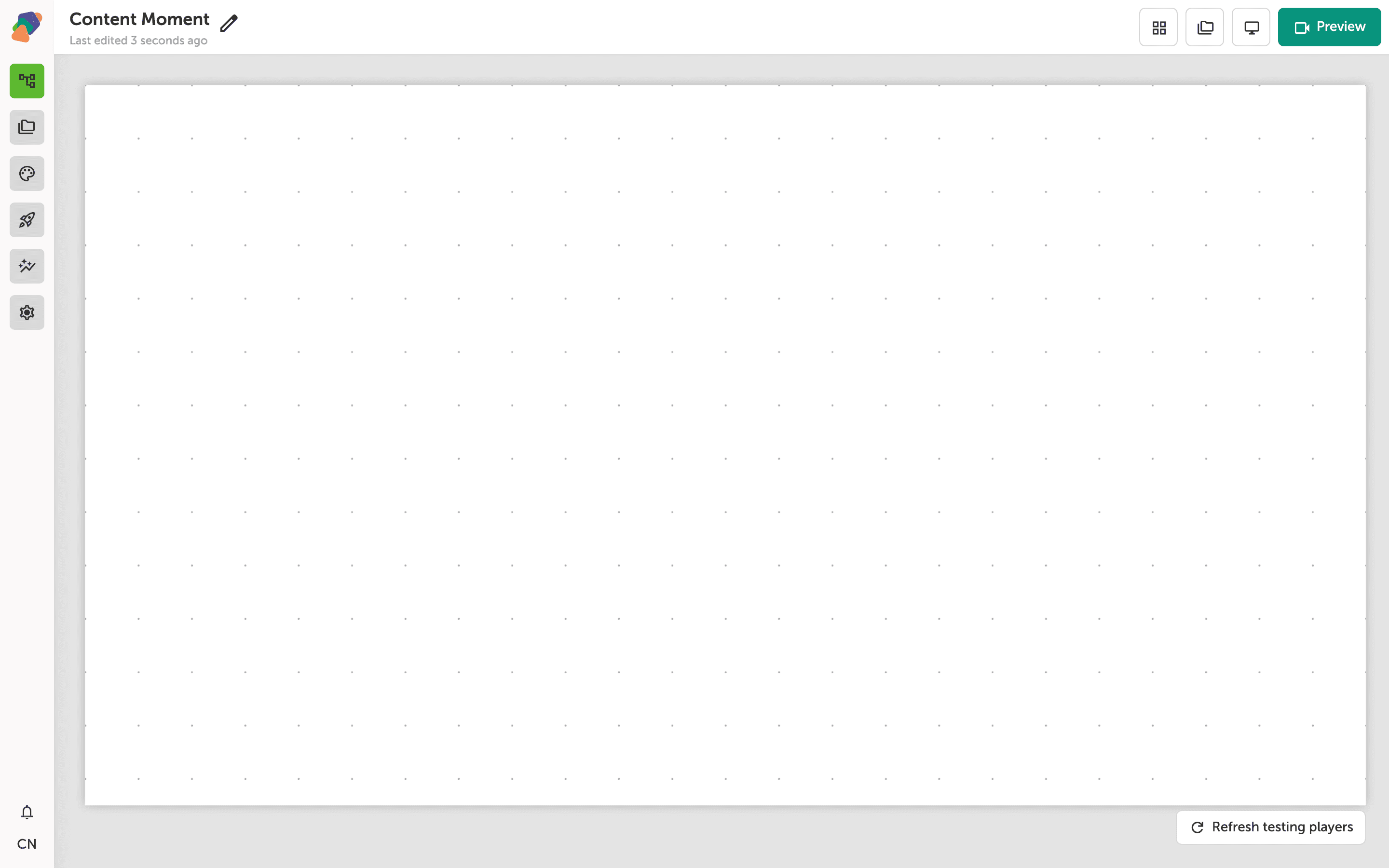 The Zibit view editor showing a canvas grid with two pre-populated text components: a Headline and a Body text block, based on the selected template.