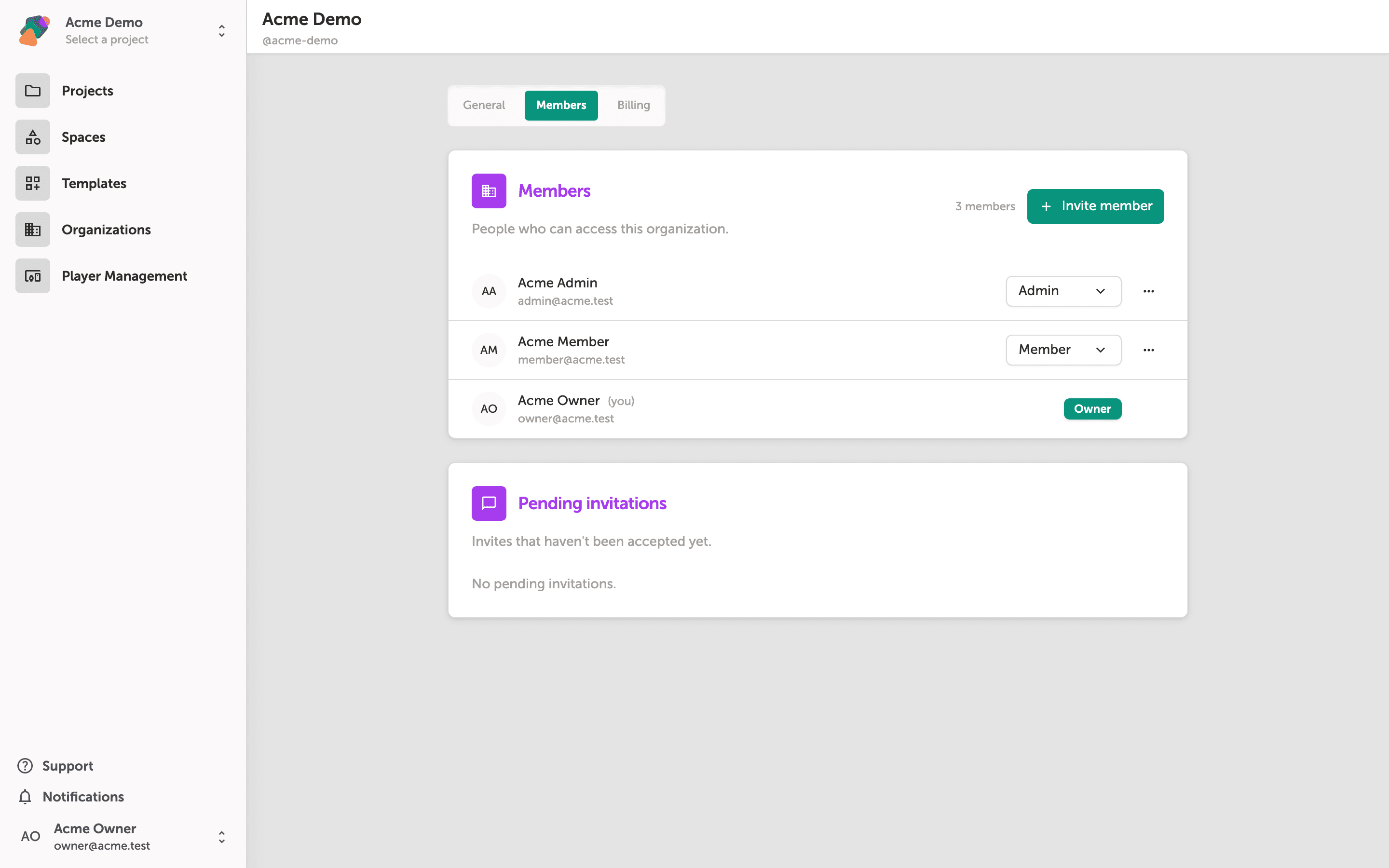 Managing Organization Members