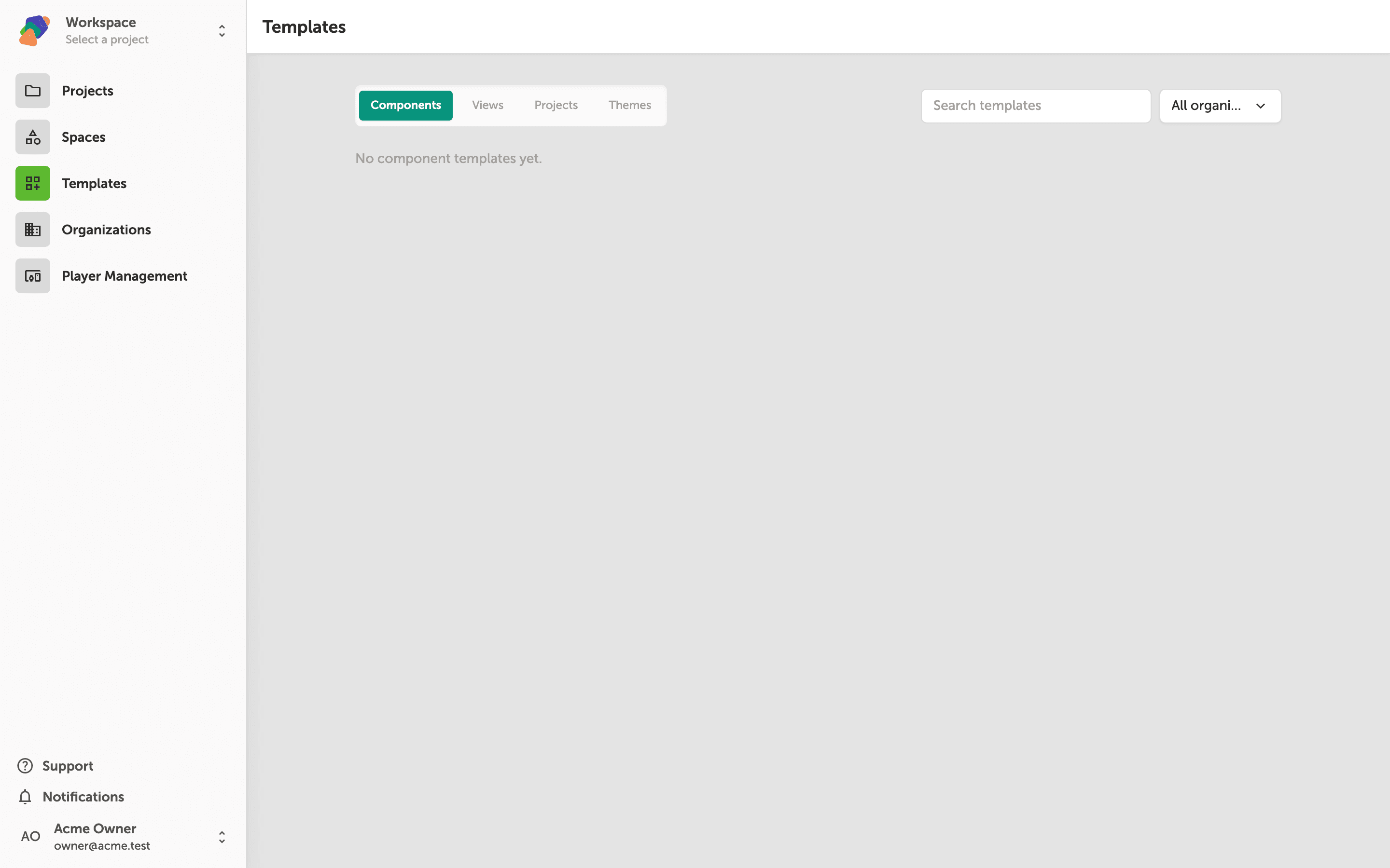 Managing Templates