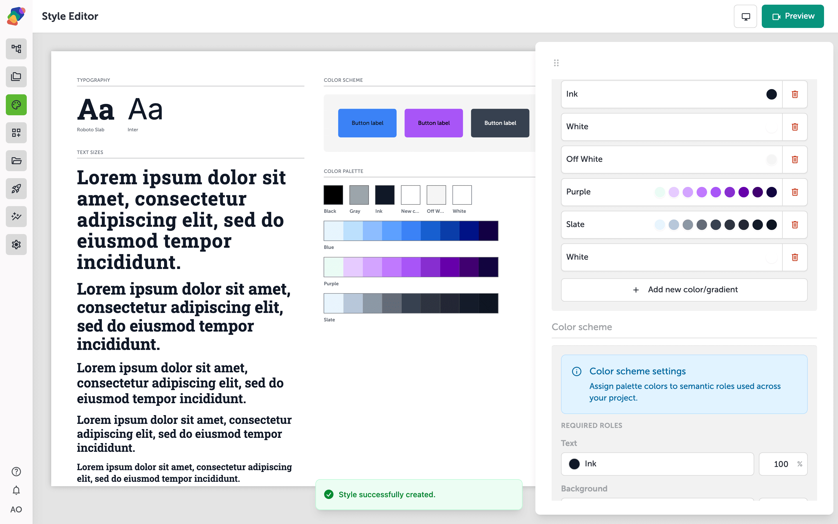 Managing Your Color Palette