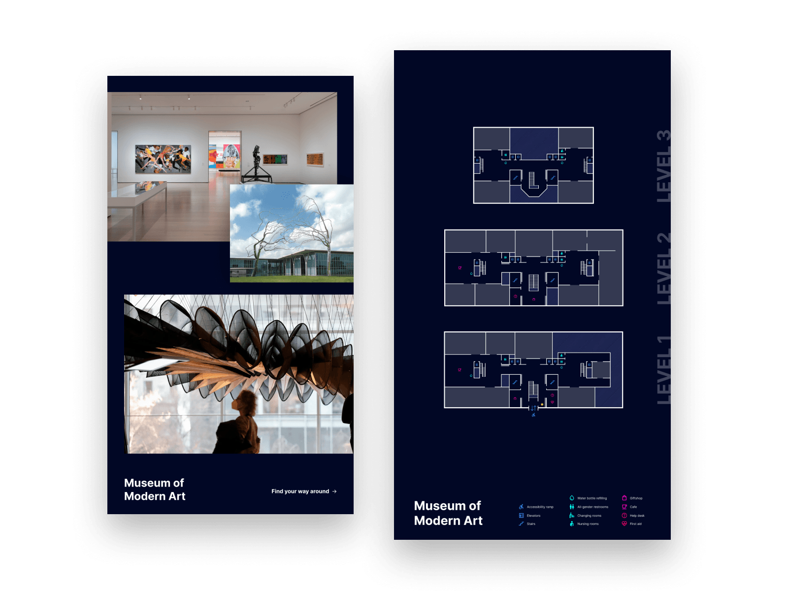 Routes & maps per installation feature illustration